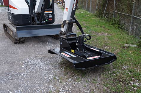 mini excavator mower attachment